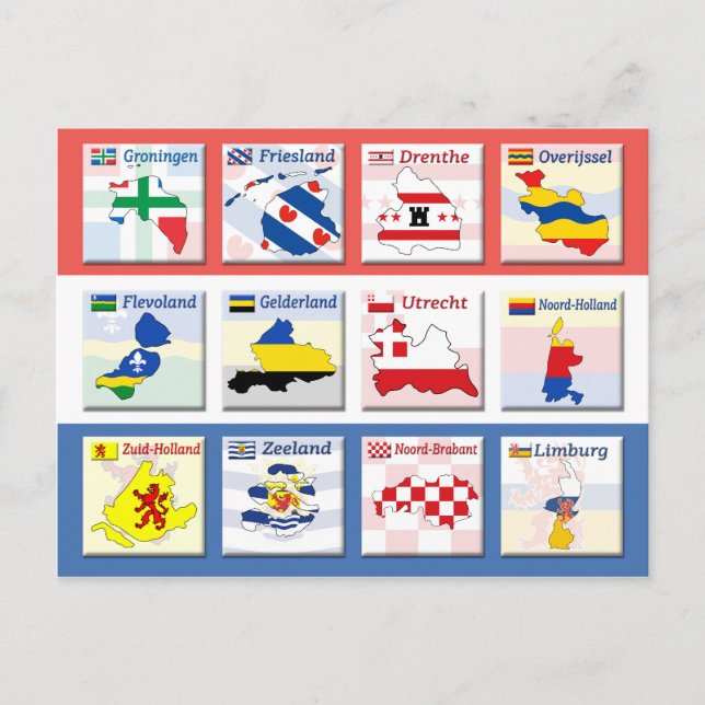 Netherlands Provinces Postcard (Front)