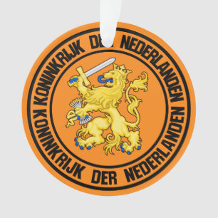 Netherlands Round Emblem Ornament