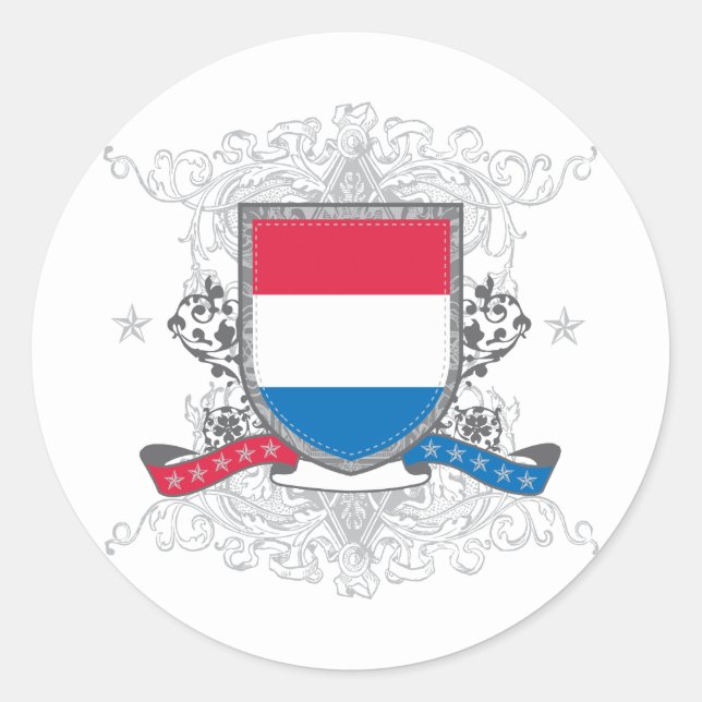 Netherlands Shield Classic Round Sticker (Front)