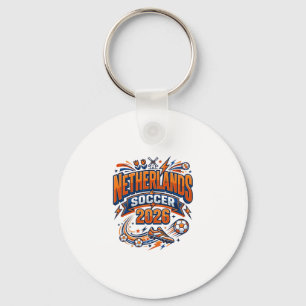 Netherlands Soccer 2026 Soccer Bold Country Typogr Keychain
