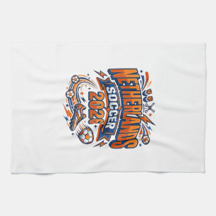 Netherlands Soccer 2026 Soccer Bold Country Typogr Kitchen Towel