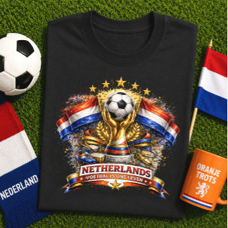 Netherlands Soccer Fan Dutch Football World Cup T-Shirt