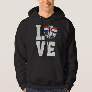 Netherlands Soccer Love Dutch Fan Flag Hoodie