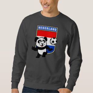 Netherlands Soccer Panda (dark shirts) Sweatshirt