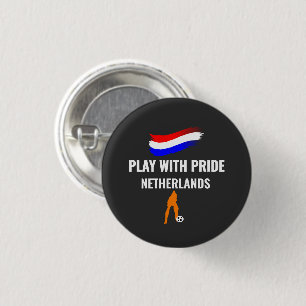Netherlands Soccer Pride 2026 Jersey 1 Inch Round Button