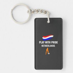 Netherlands Soccer Pride 2026 Jersey Keychain