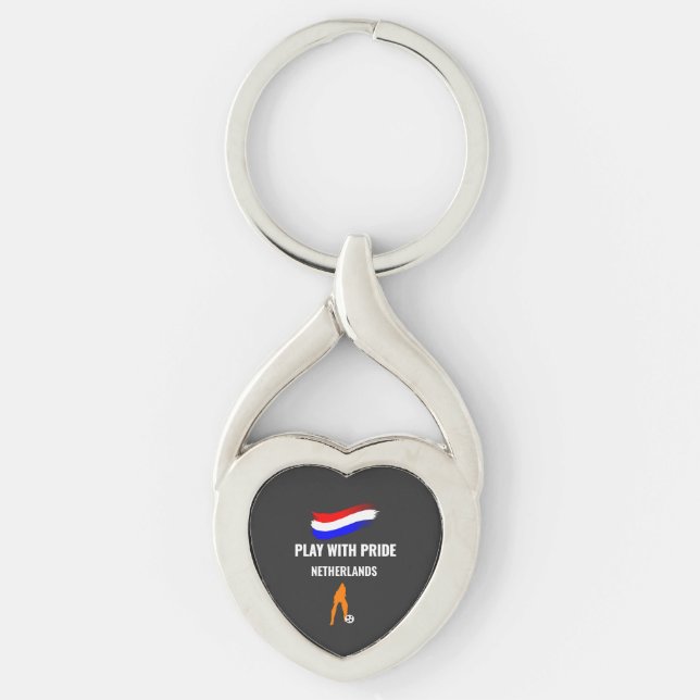 Netherlands Soccer Pride 2026 Jersey Keychain (Front)