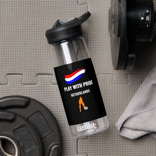 Netherlands Soccer Pride 2026 Jersey Water Bottle (Gym (Rotated))