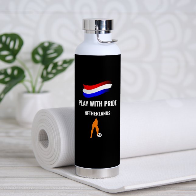 Netherlands Soccer Pride 2026 Jersey Water Bottle (Yoga (Rotated))