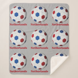 Netherlands Soccer Sherpa Blanket