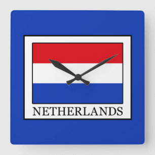 Netherlands Square Wall Clock