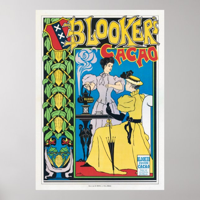 Netherlands Vintage Advertising Poster Restored (Front)