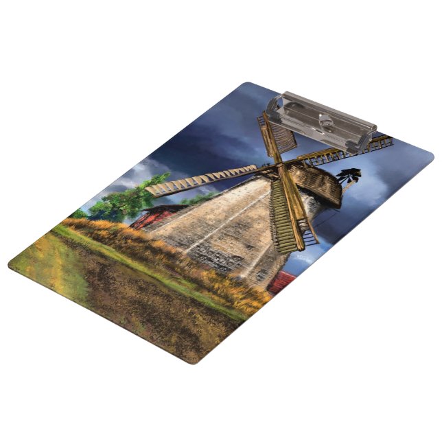 Netherlands Windmill Clipboard (Angled)