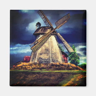 Netherlands Windmill Magnet