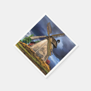Netherlands Windmill Napkins Landscape