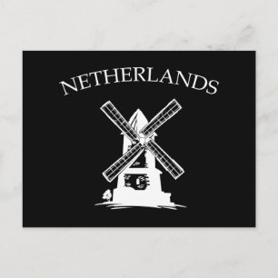 Netherlands Windmill Postcard