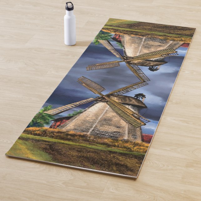 Netherlands Windmill Yoga Mat (In Situ)