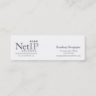 NetIP Atlanta BW Mini Business Card