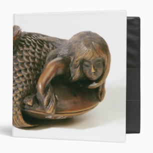 Netsuke carved in the shape of a mermaid binder