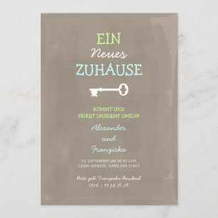 Nette Einweihungsparty Einladung Invitation