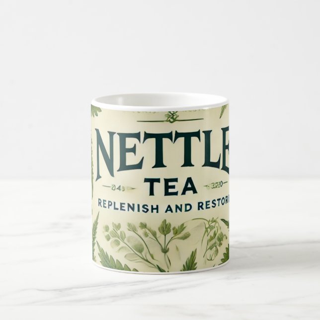 Nettle Tea AI art  Coffee Mug (Center)