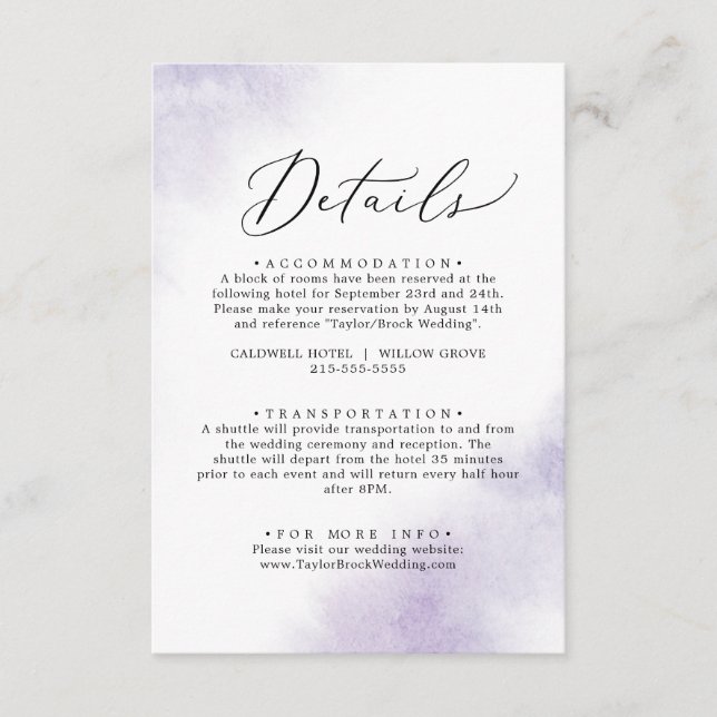 Nettoyage aquarelle | Carte de boîtier de détails  (Devant)