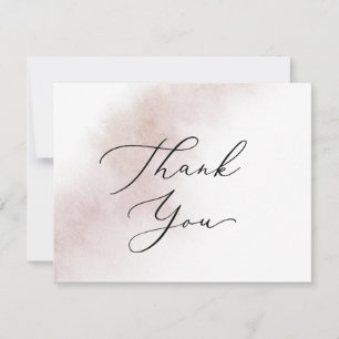 Nettoyage aquarelle   Carte de remerciements floue