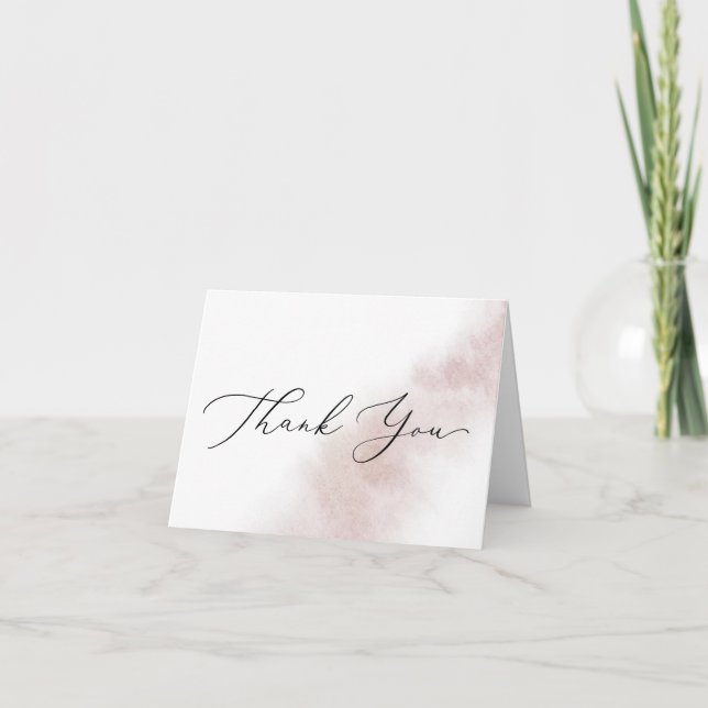 Nettoyage aquarelle | Carte de remerciements floue (Devant)