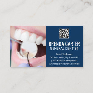 Nettoyage des dents   Carte de visite du code d'an