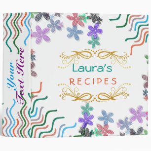 Nettoyer Elegant Classeur de la recette or floral