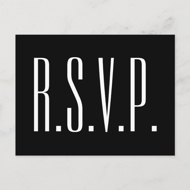 Nettoyer la carte postale RSVP (Devant)