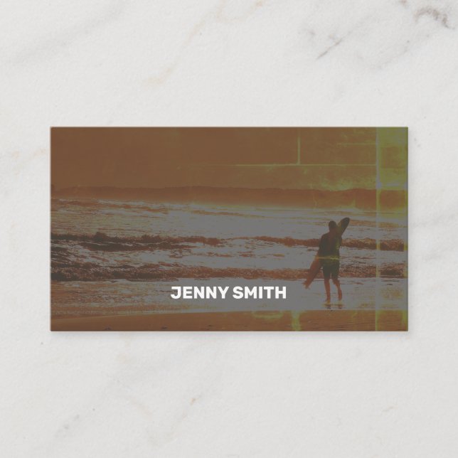 Nettoyer le Carte de visite classique orange (Devant)