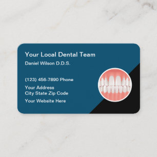 Nettoyer les dents Graphisme Cartes de visite de d