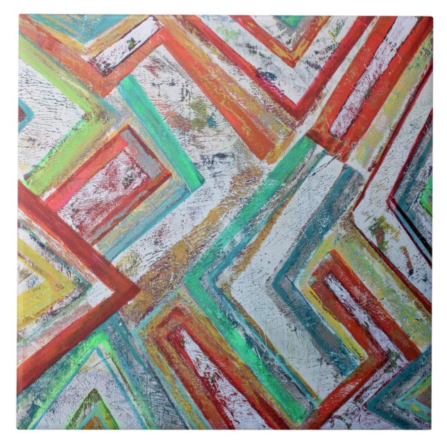 Network 6 x 6 Ceramic Tile (Front)