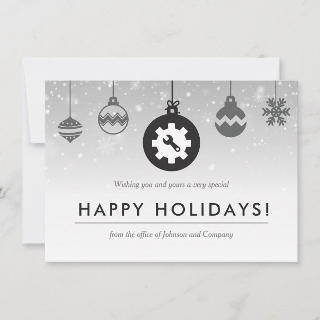 Network Administrator Happy Holidays Thank You Card (Front)