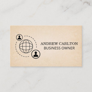 Network Communication Icon Texture Background Business Card