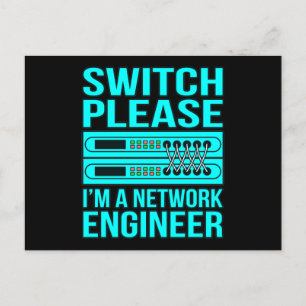 Network Engineer Computer IT Tech Programmer Geek Postcard