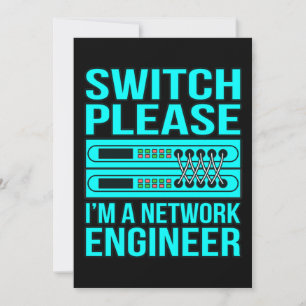 Network Engineer Computer IT Tech Programmer Geek Thank You Card