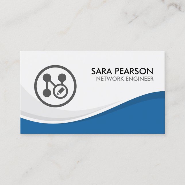 Network Engineer Technical Computer Business Card (Front)
