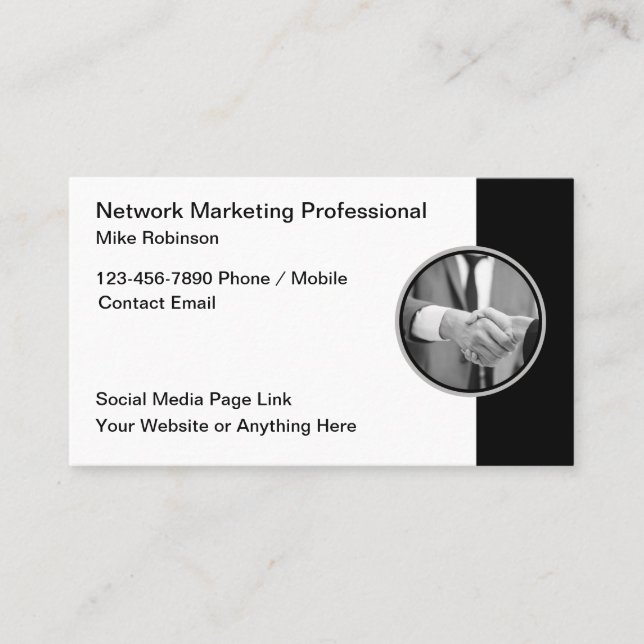 Network Marketing Professional Business Cards (Front)