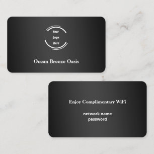 📶 Network Password Guest Wifi Internet Logo Business Card