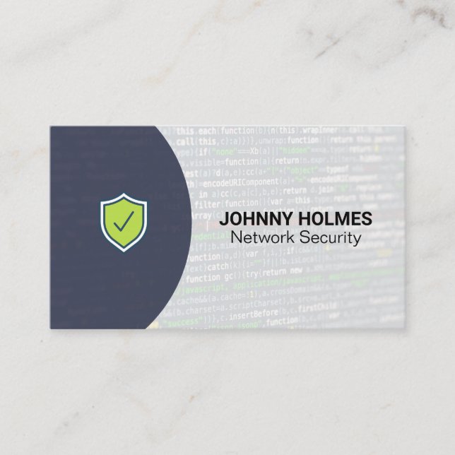 Network Security | Coder | Programmer Business Card (Front)