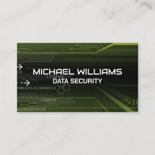 Network Security   Cyber Protection   Coding Business Card