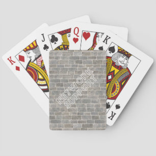 Network Support Letters Playing Cards