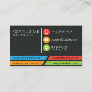 Networking business card. business card