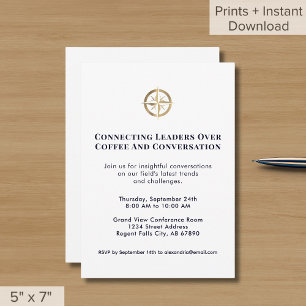 Networking Event Invitation with Logo