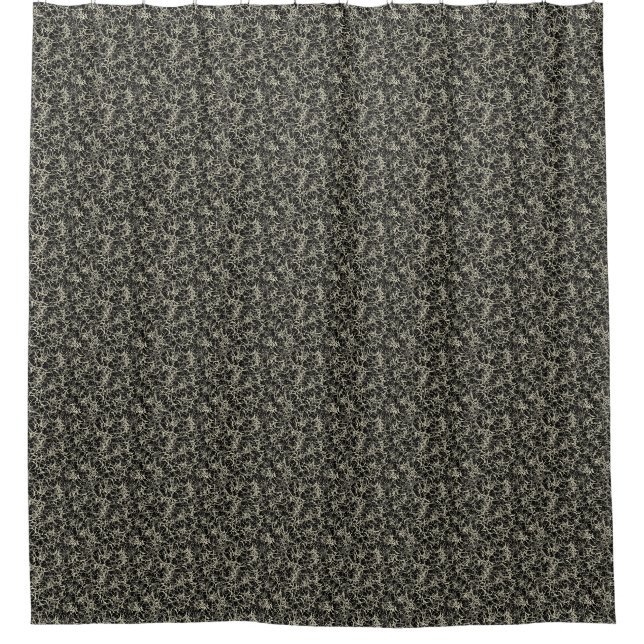 Networking Neurons on Black - seamless pattern.  (Front)