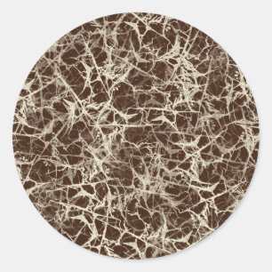 Networking Neurons on Red - seamless pattern. Classic Round Sticker