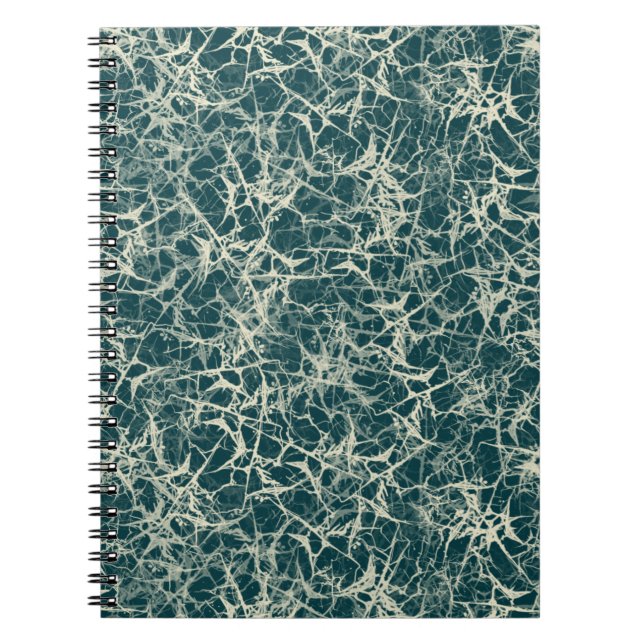 Networking Neurons on Teal - seamless pattern. Notebook (Front)