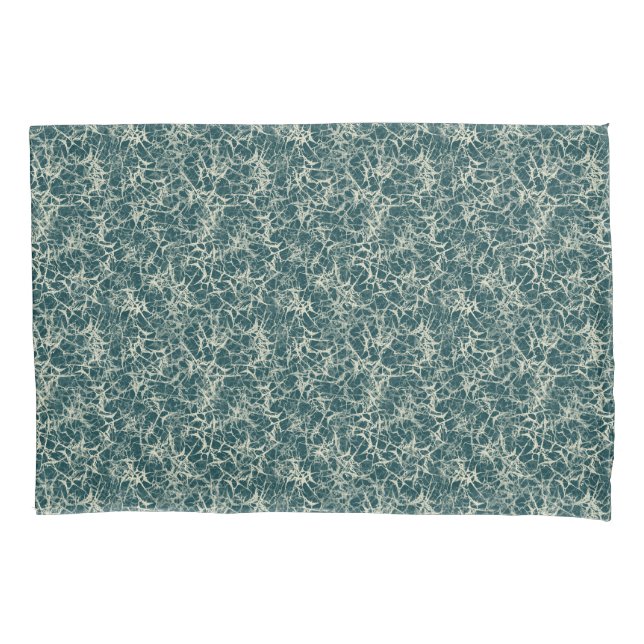 Networking Neurons on Teal - seamless pattern.  Pillowcase (Front)